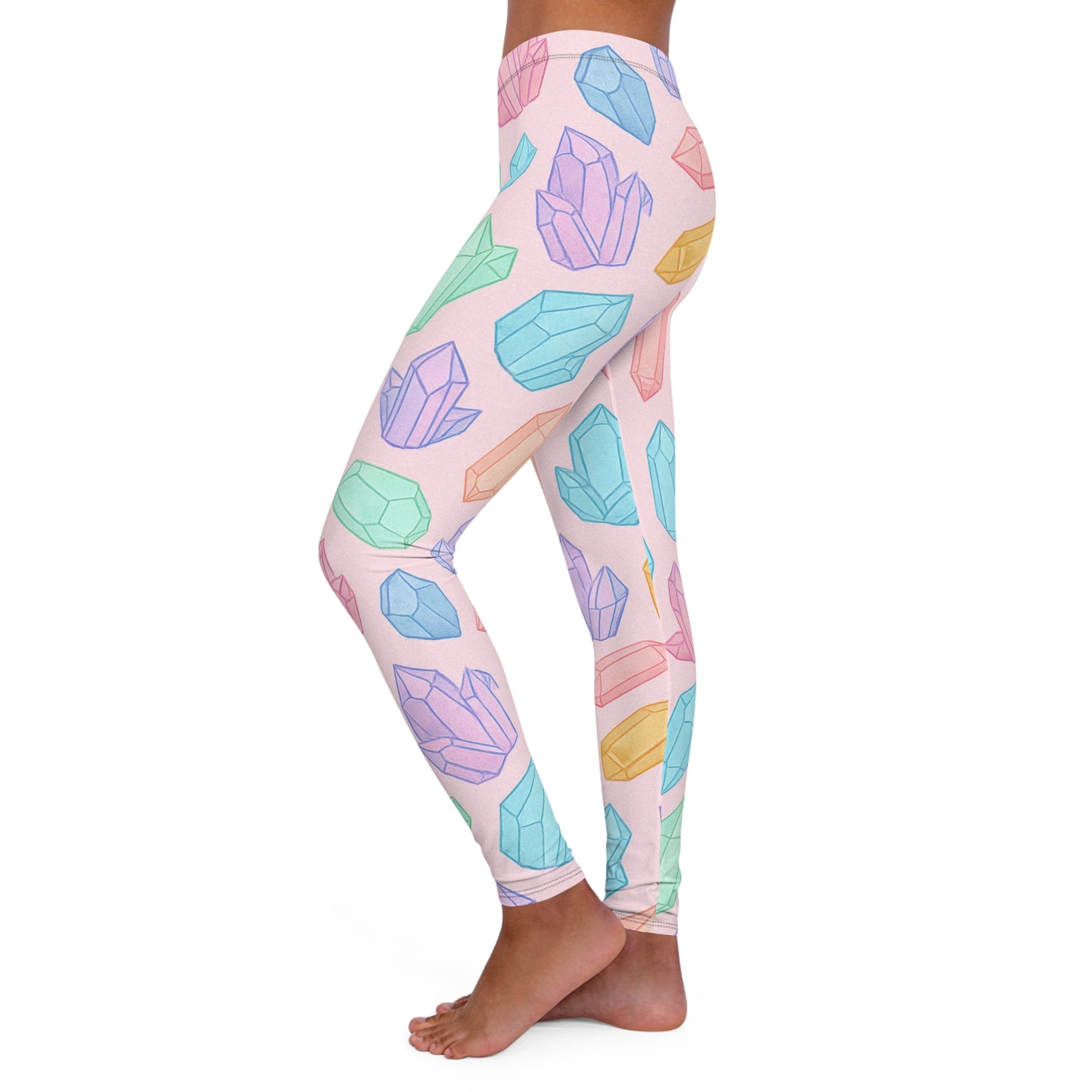 Colorful Crystal Leggings for Women - Stylish Spandex Activewear