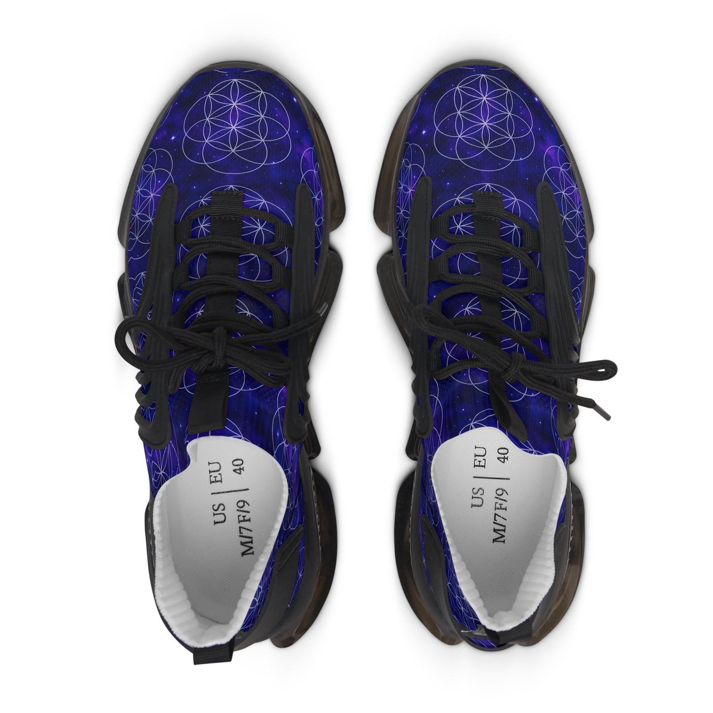Cosmic Energy Women's Mesh Sneakers - Lightweight Astral Design