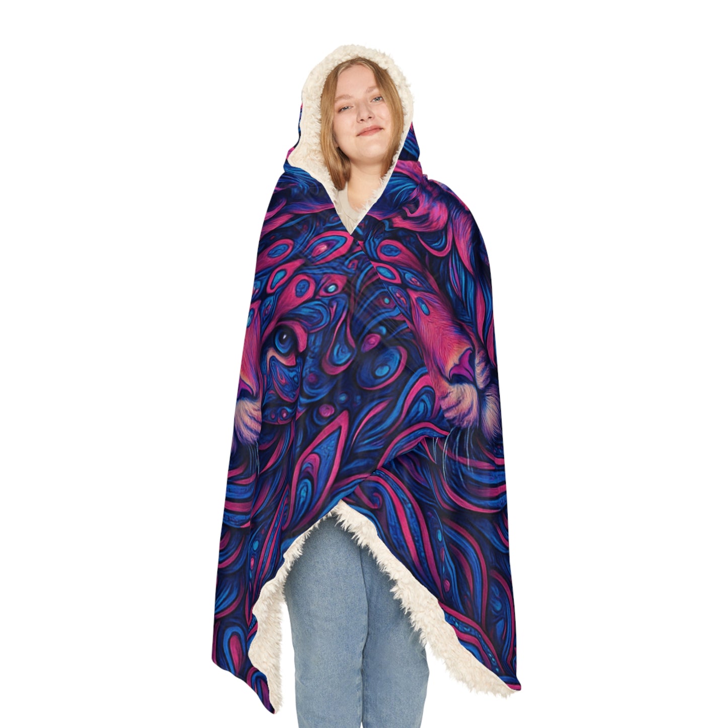 Lion Hooded Snuggle Blanket