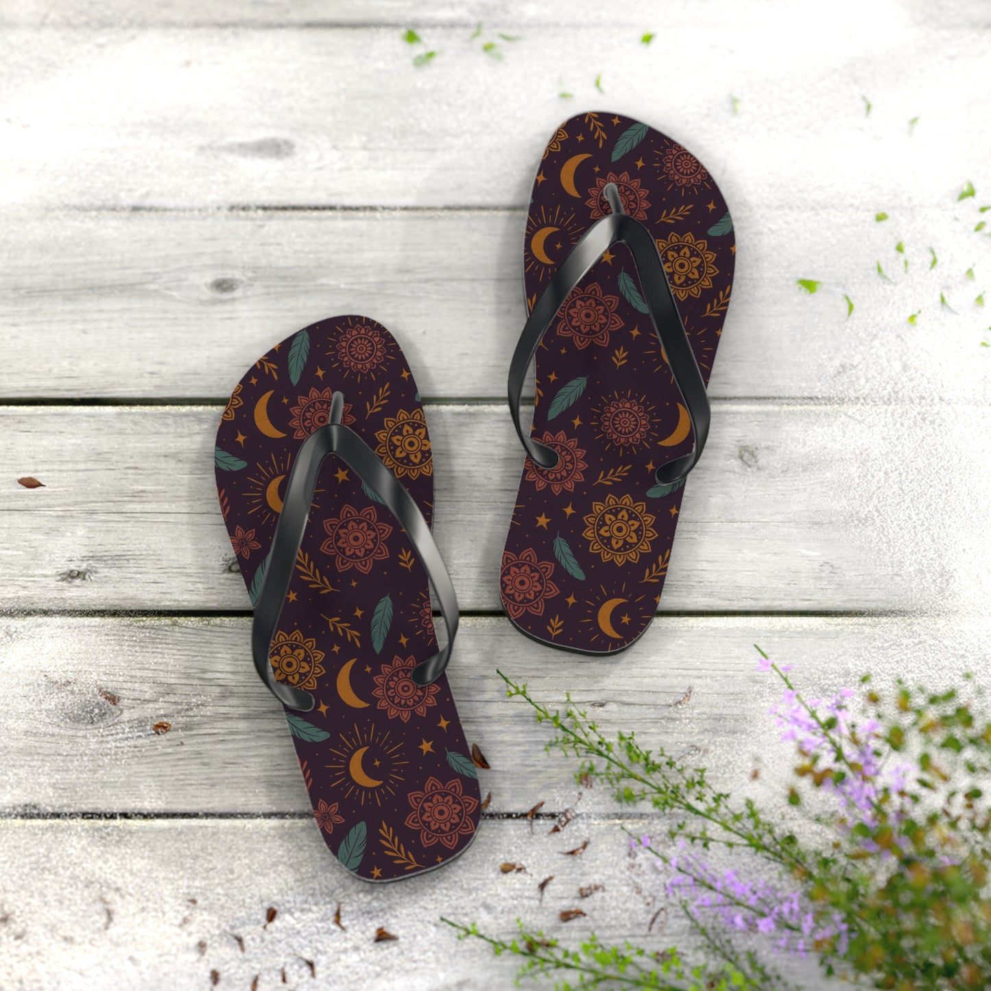 Bohemian Floral Flip Flops - Perfect Summer Footwear