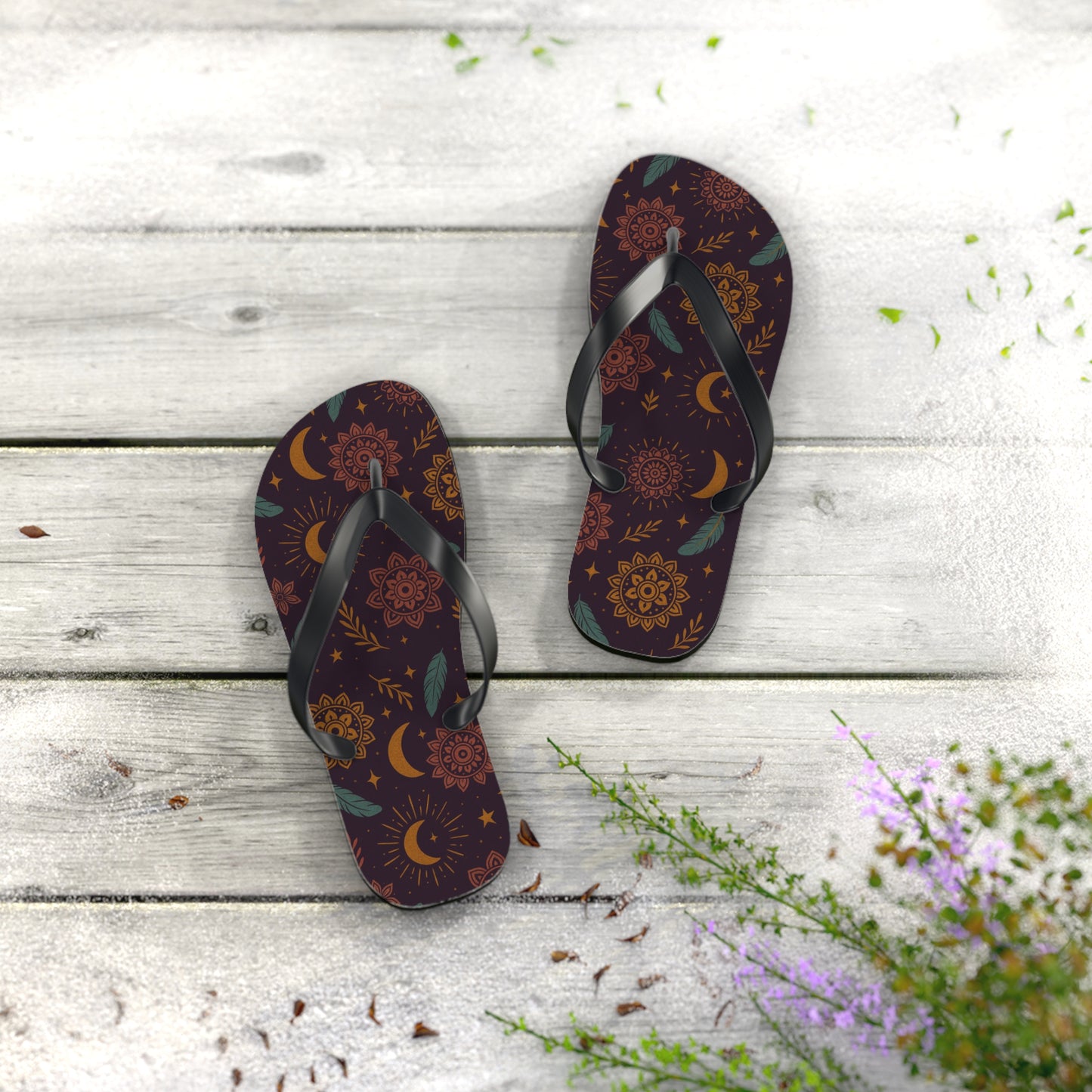 Bohemian Floral Flip Flops - Perfect Summer Footwear