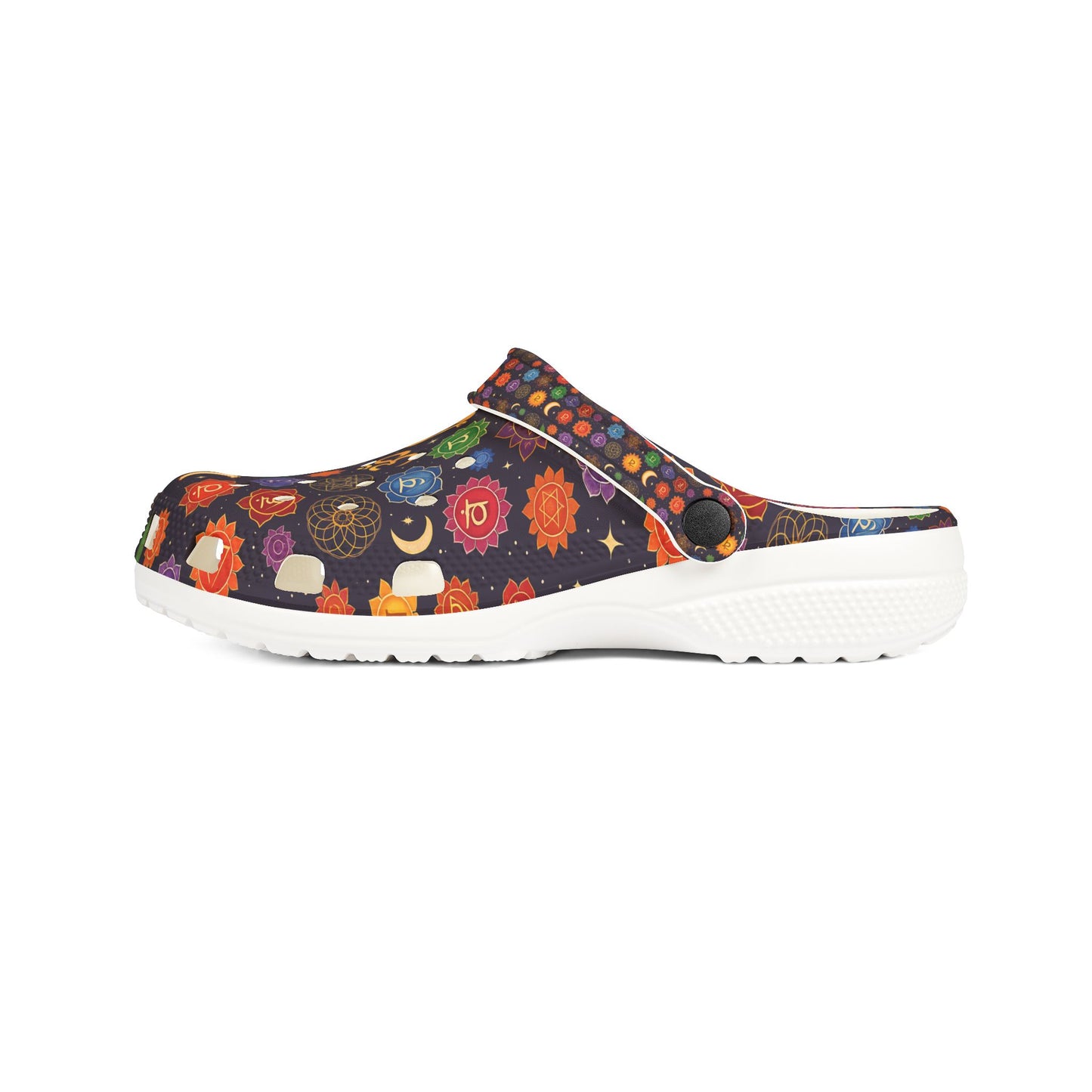 Colorful Chakra EVA Foam Clogs - Comfortable Rubber Shoes for Everyday Wear