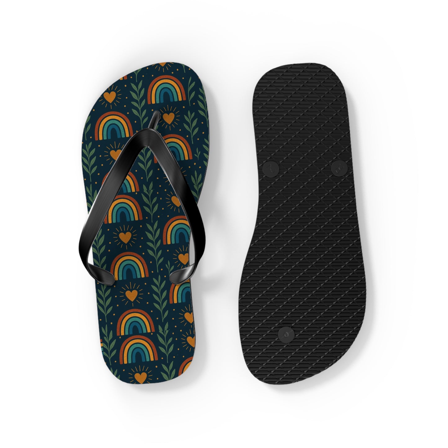 Walk the Path of Positivity with Our Boho Rainbow Flip Flops 🌈✨