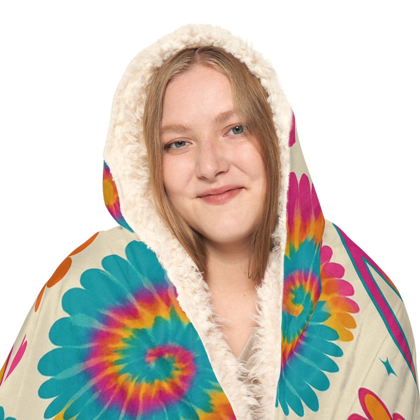 Colorful Peace Sign Snuggle Blanket