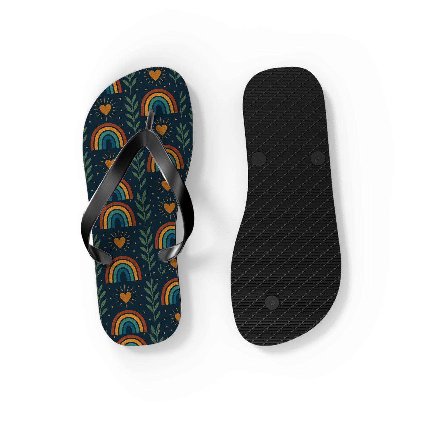 Walk the Path of Positivity with Our Boho Rainbow Flip Flops 🌈✨