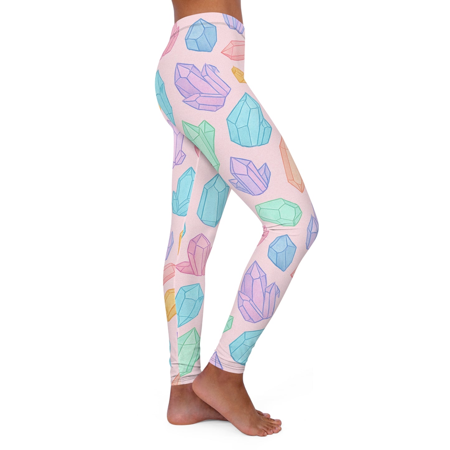 Colorful Crystal Leggings for Women - Stylish Spandex Activewear