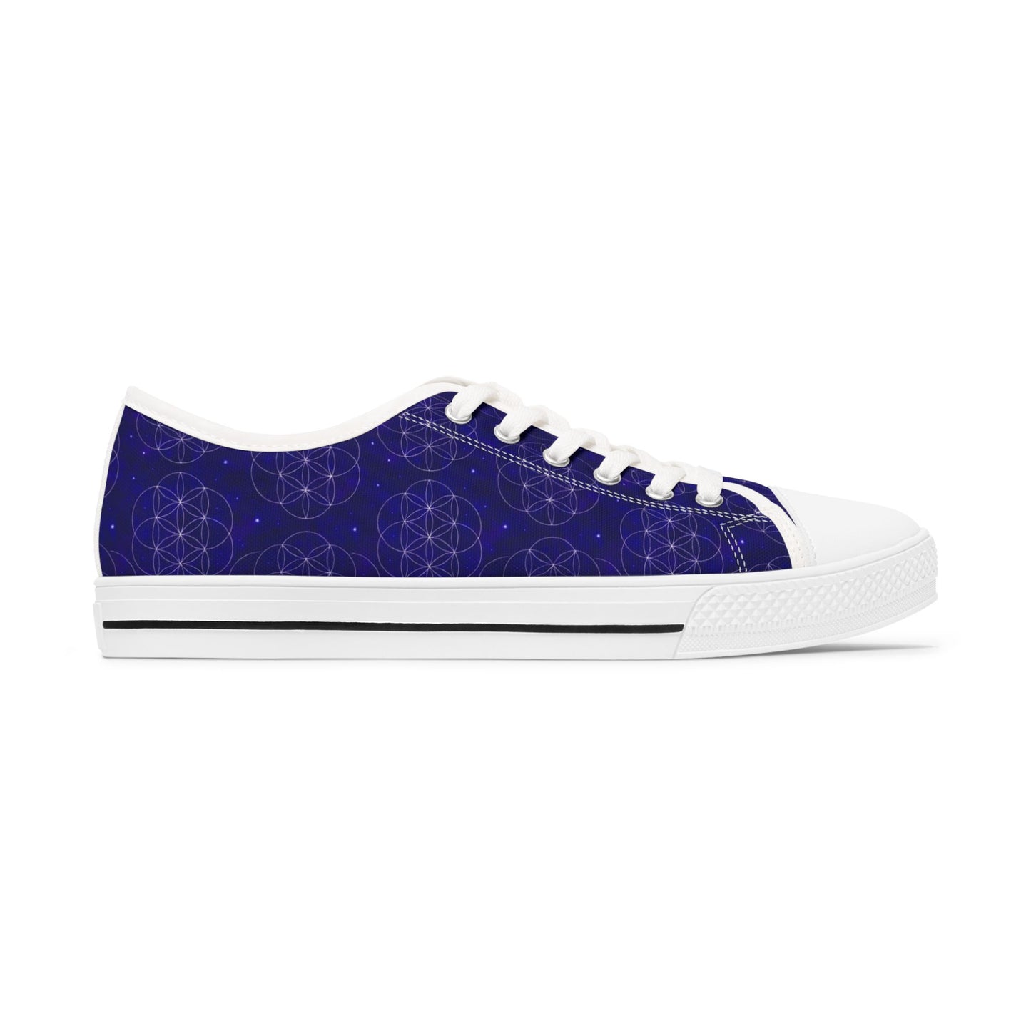 Cosmic Pattern Women’s Low Top Sneakers – Stylish & Versatile Footwear