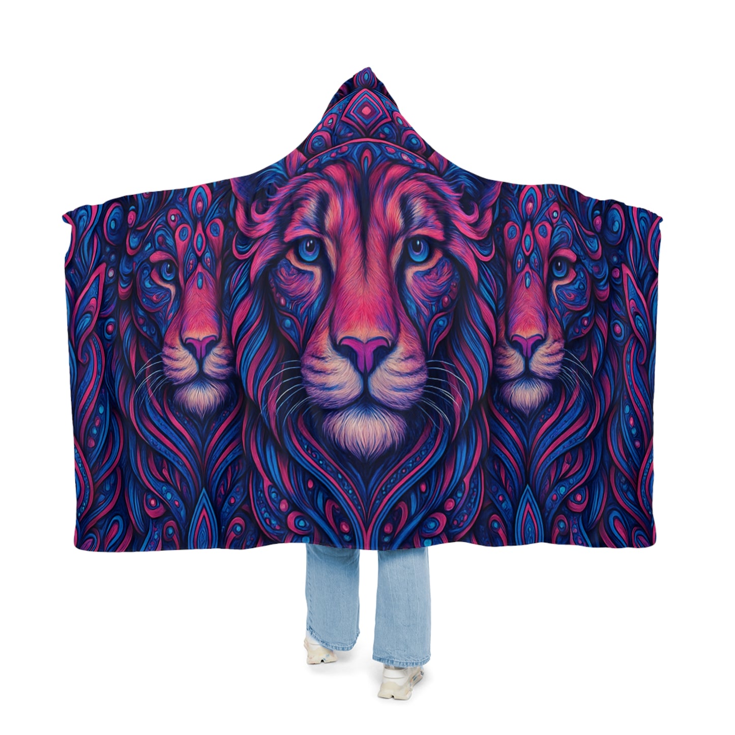 Lion Hooded Snuggle Blanket