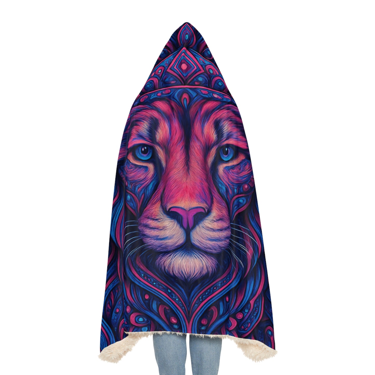 Lion Hooded Snuggle Blanket