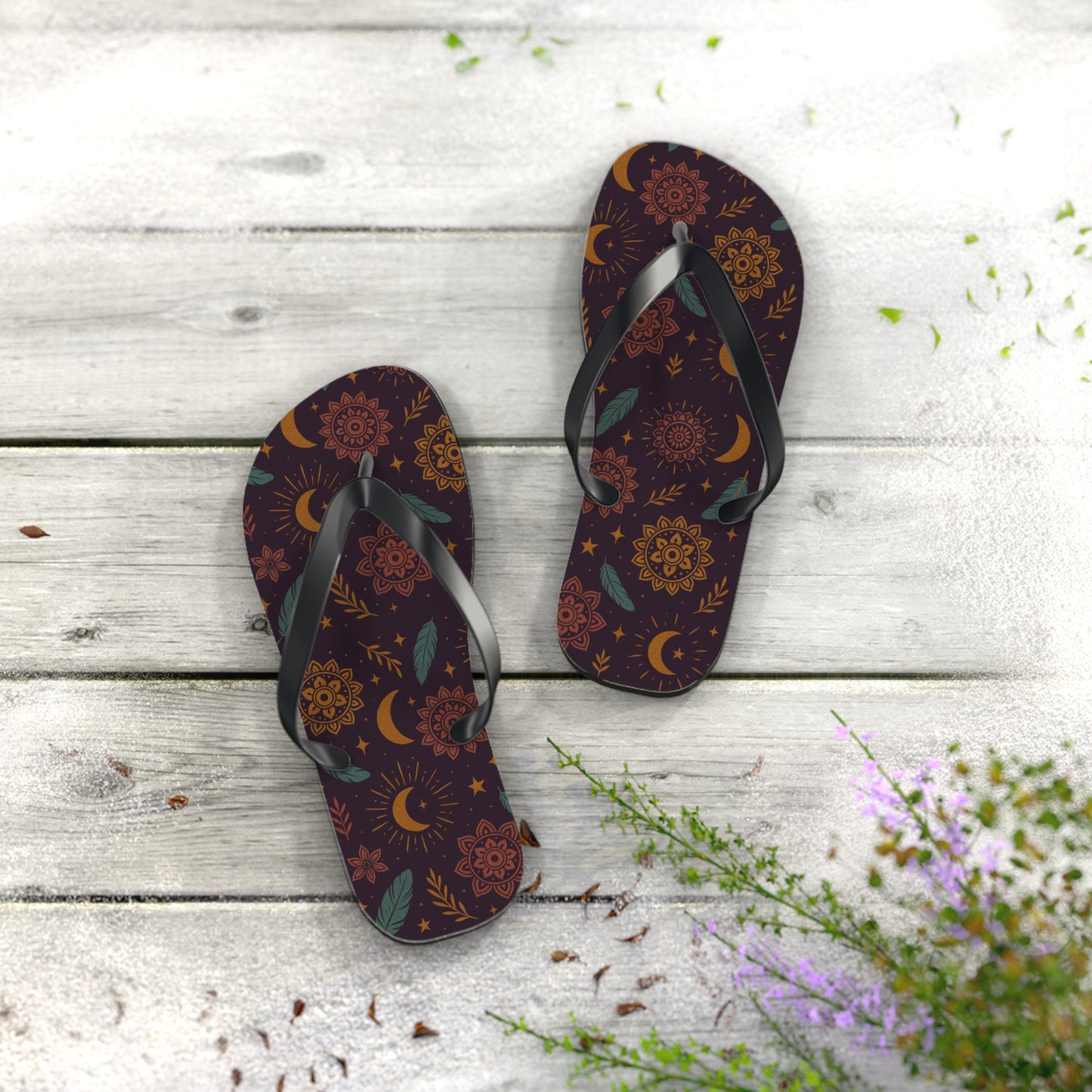 Bohemian Floral Flip Flops - Perfect Summer Footwear