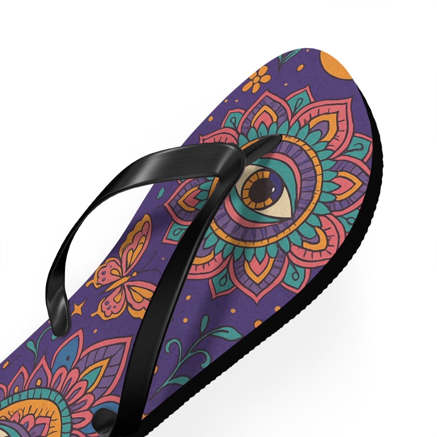 Colorful Bohemian Flip Flops - Eye-Catching Summer Footwear for Festivals and Beach Days