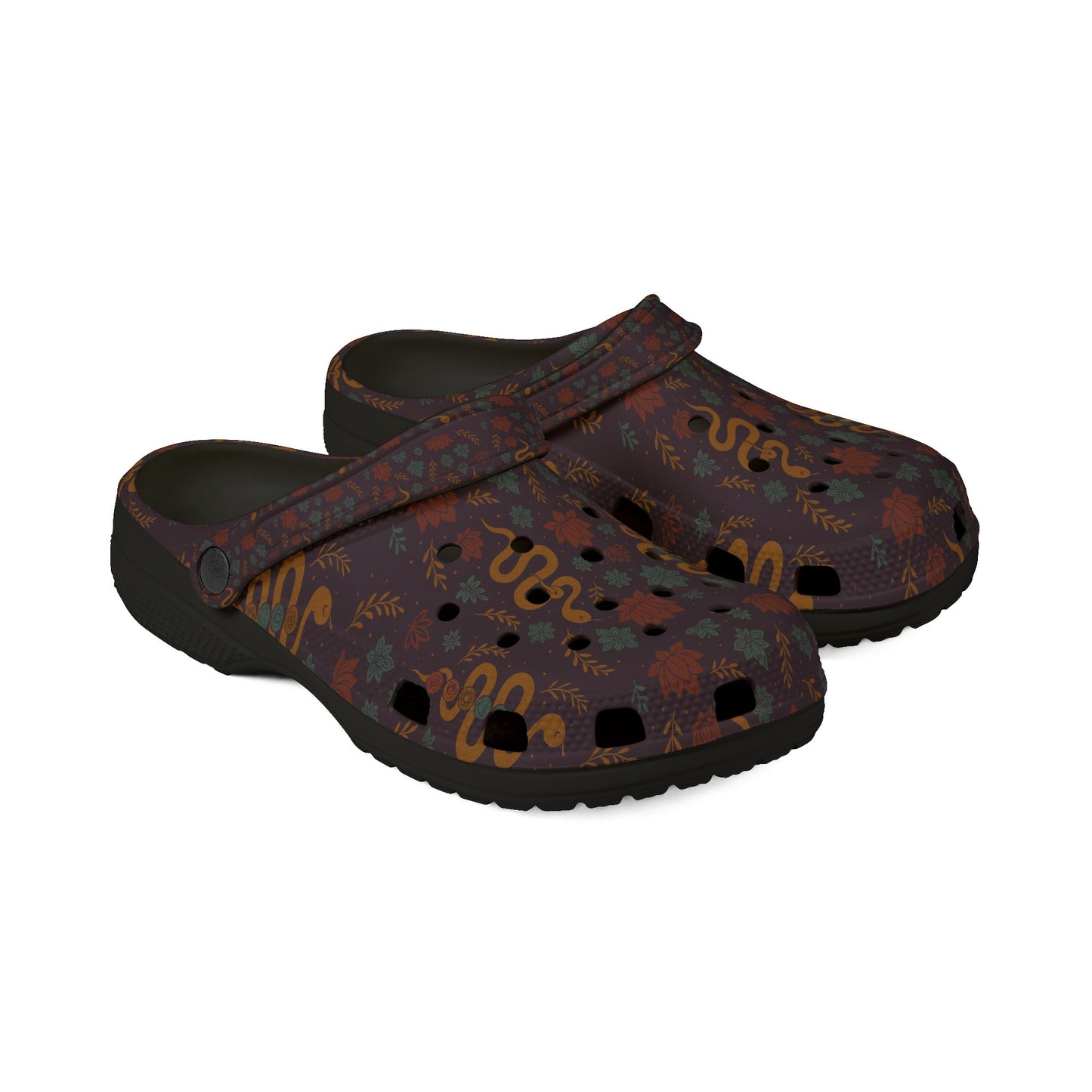 Stylish EVA Foam Rubber Clogs with Colorful Floral Design