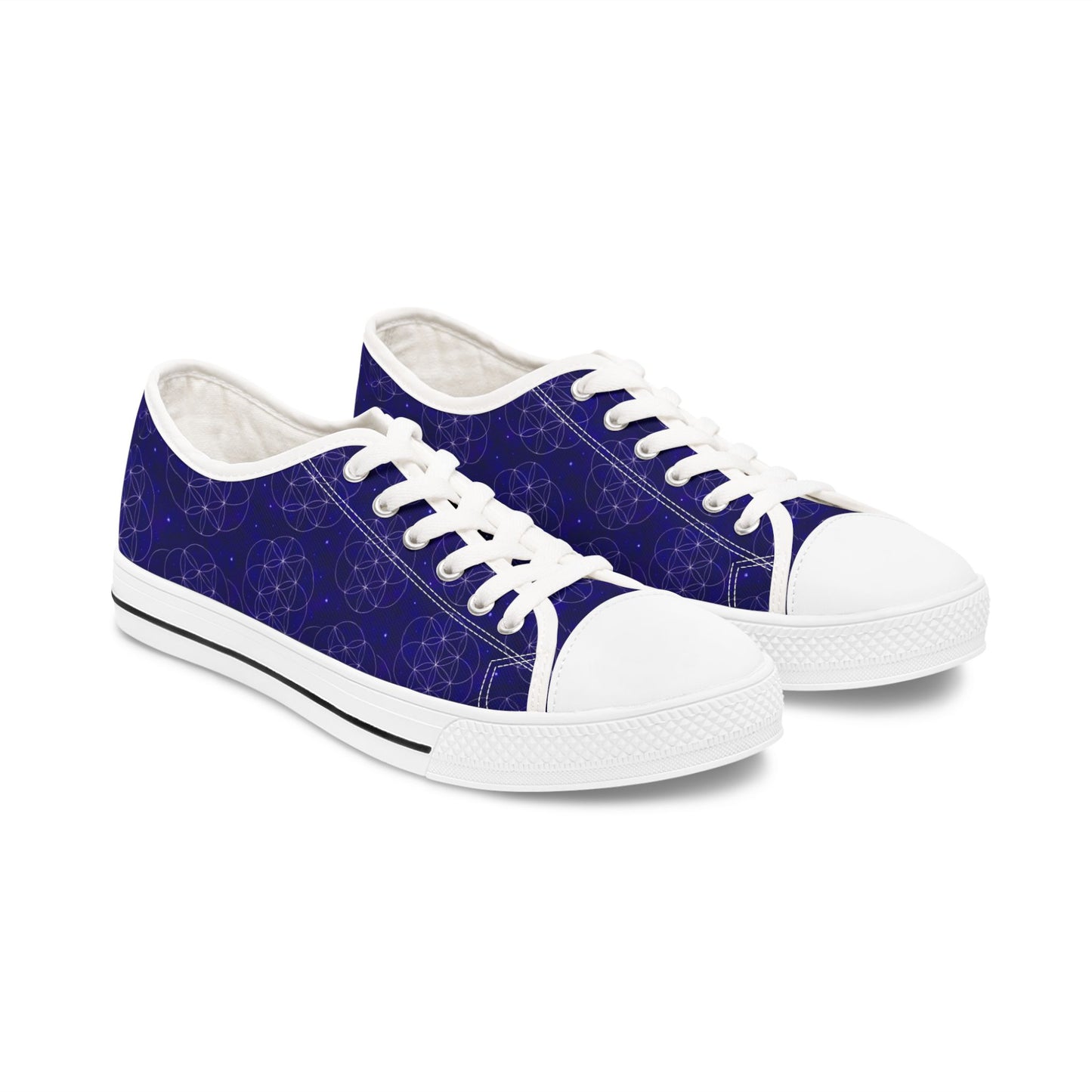 Cosmic Pattern Women’s Low Top Sneakers – Stylish & Versatile Footwear