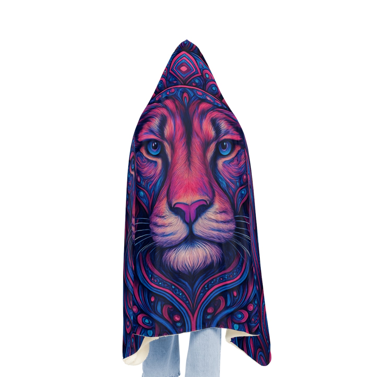 Lion Hooded Snuggle Blanket