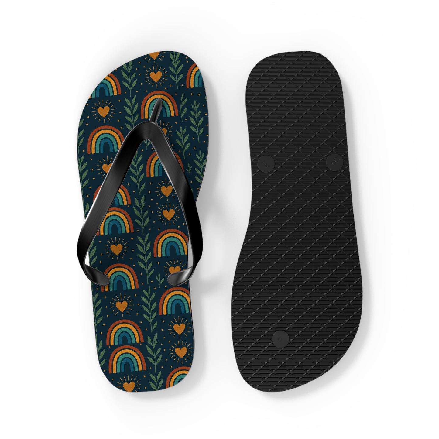 Walk the Path of Positivity with Our Boho Rainbow Flip Flops 🌈✨