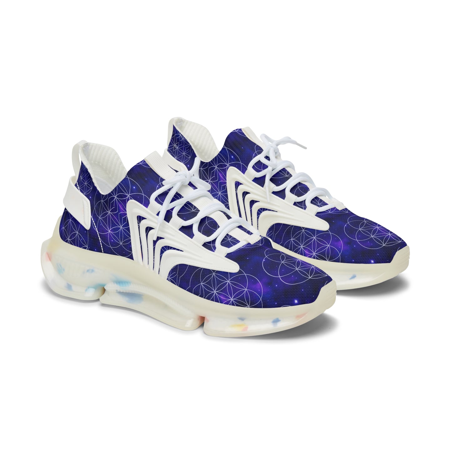Cosmic Energy Women's Mesh Sneakers - Lightweight Astral Design
