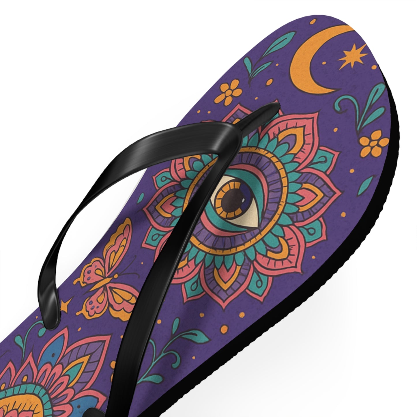 Colorful Bohemian Flip Flops - Eye-Catching Summer Footwear for Festivals and Beach Days