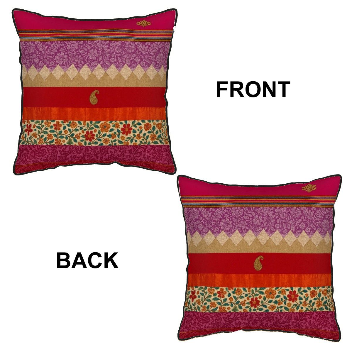 ๐ธ Boho Velvet Dreams Pillow Cover โ Double-Sided Design, Soft Velvet Luxury