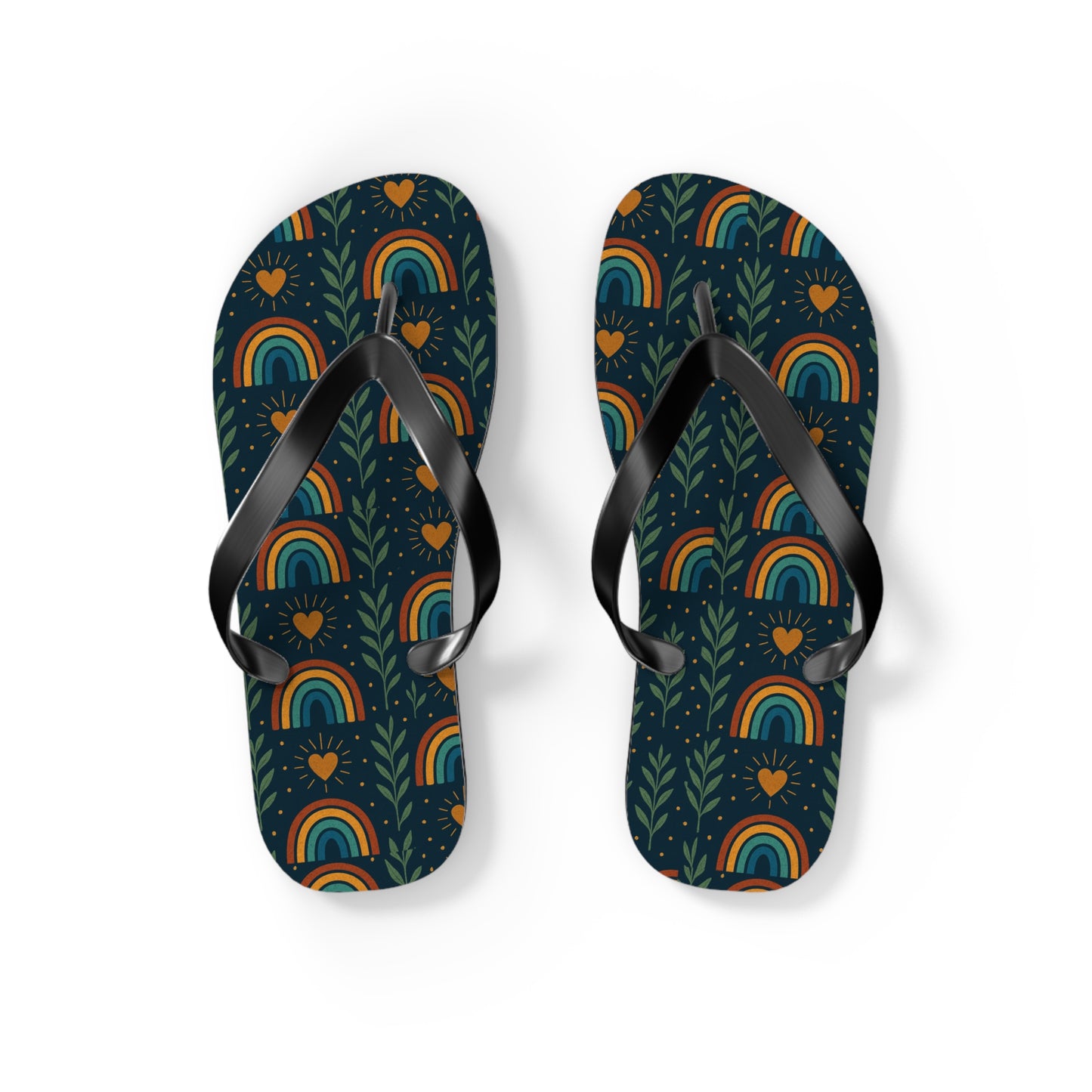 Walk the Path of Positivity with Our Boho Rainbow Flip Flops 🌈✨
