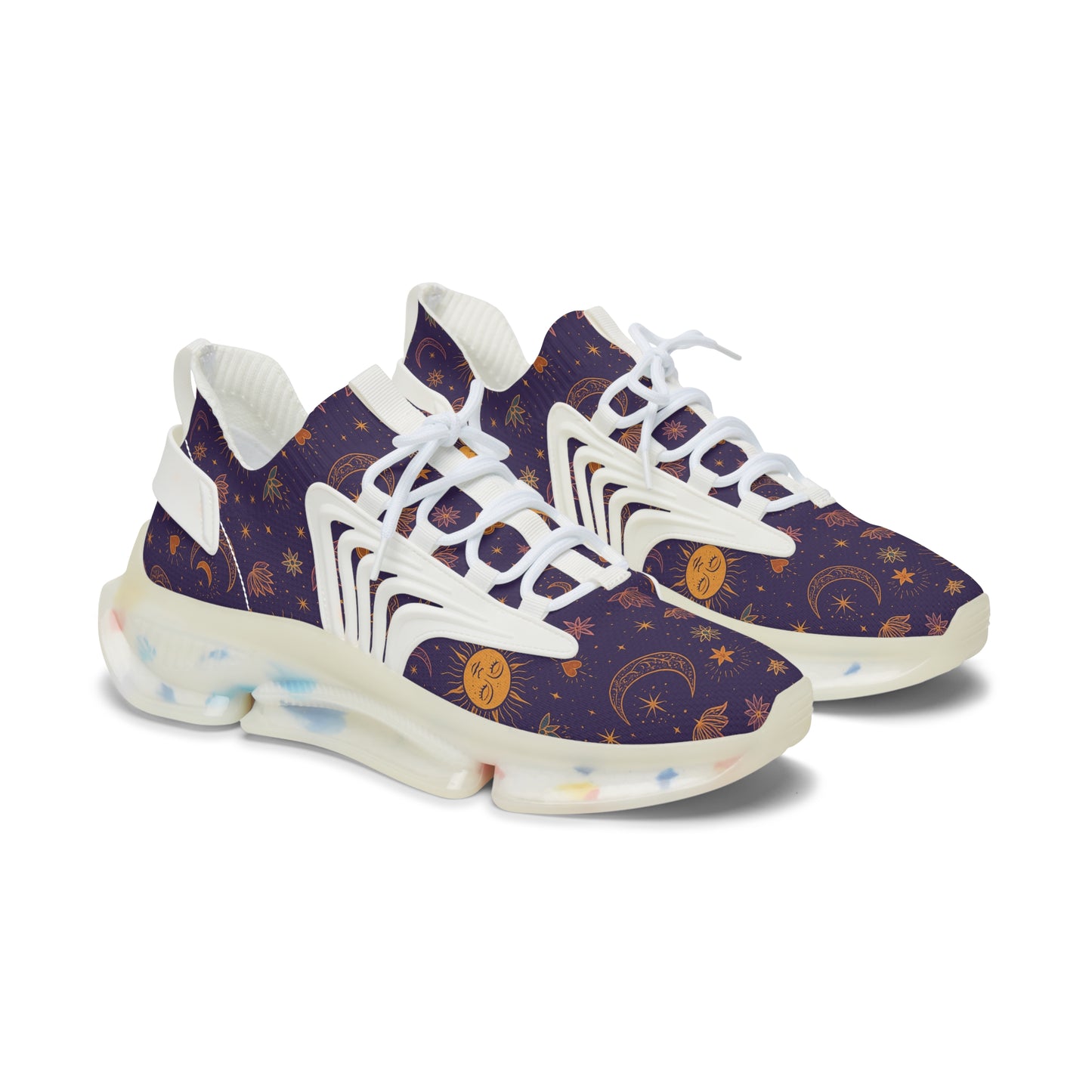 Cosmic Pattern Women's Sports Sneakers – Stylish and Comfortable Mesh Athletic Shoes
