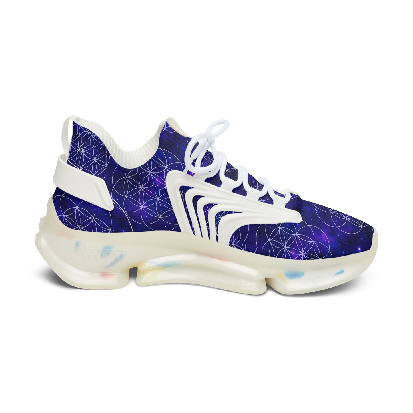 Cosmic Energy Women's Mesh Sneakers - Lightweight Astral Design