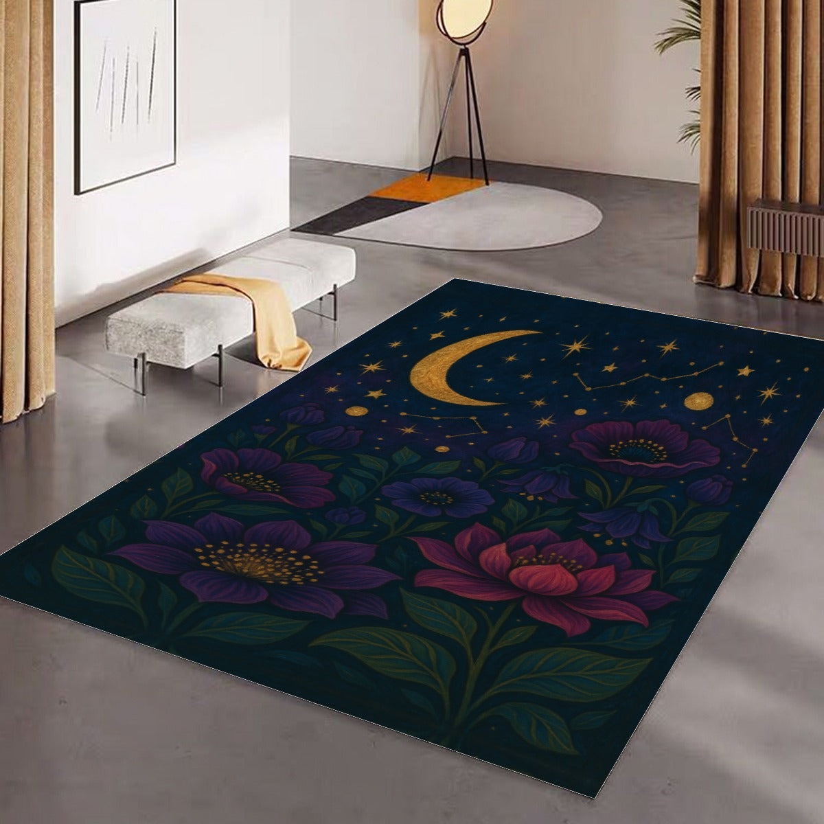 π Cosmic Garden Floor Mat β Boho Maximalist Dream Rug