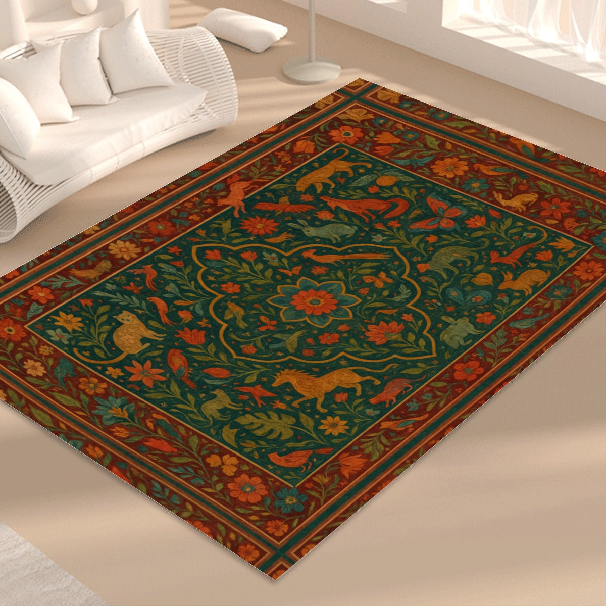 π¦ Boho Majestic Garden Floor Mat β Bold, Wild & Wonderfully Soft π¦