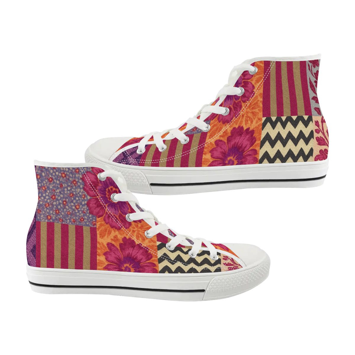 Wildflower Spirit Women's High Top Canvas Shoes