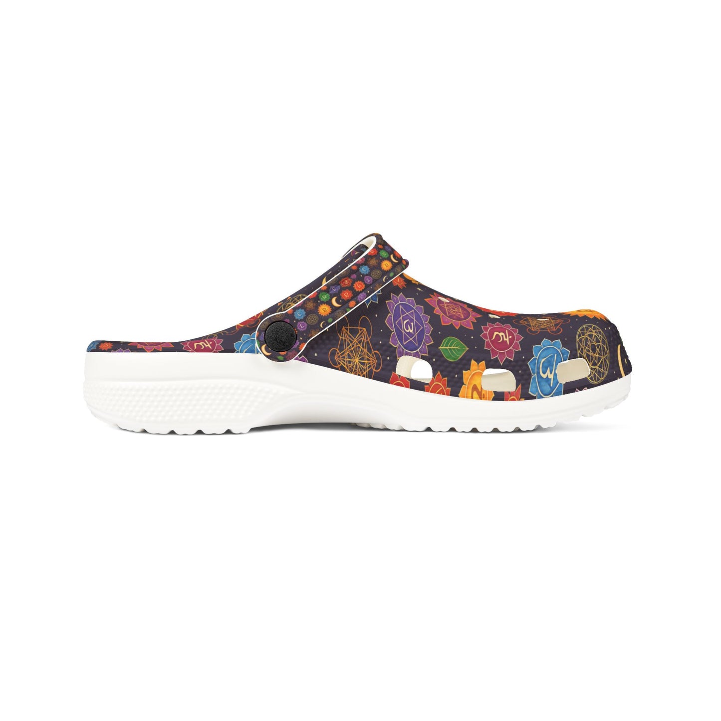 Colorful Chakra EVA Foam Clogs - Comfortable Rubber Shoes for Everyday Wear