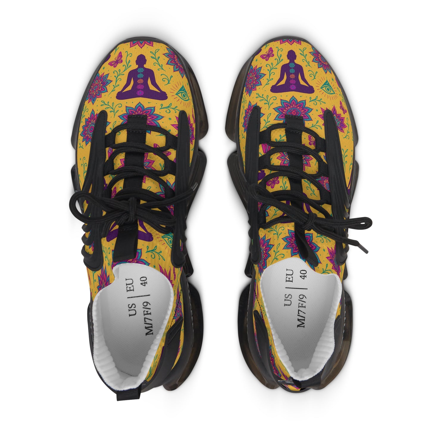 Bohemian Floral Women's Mesh Sneakers - Lightweight & Colorful Comfort