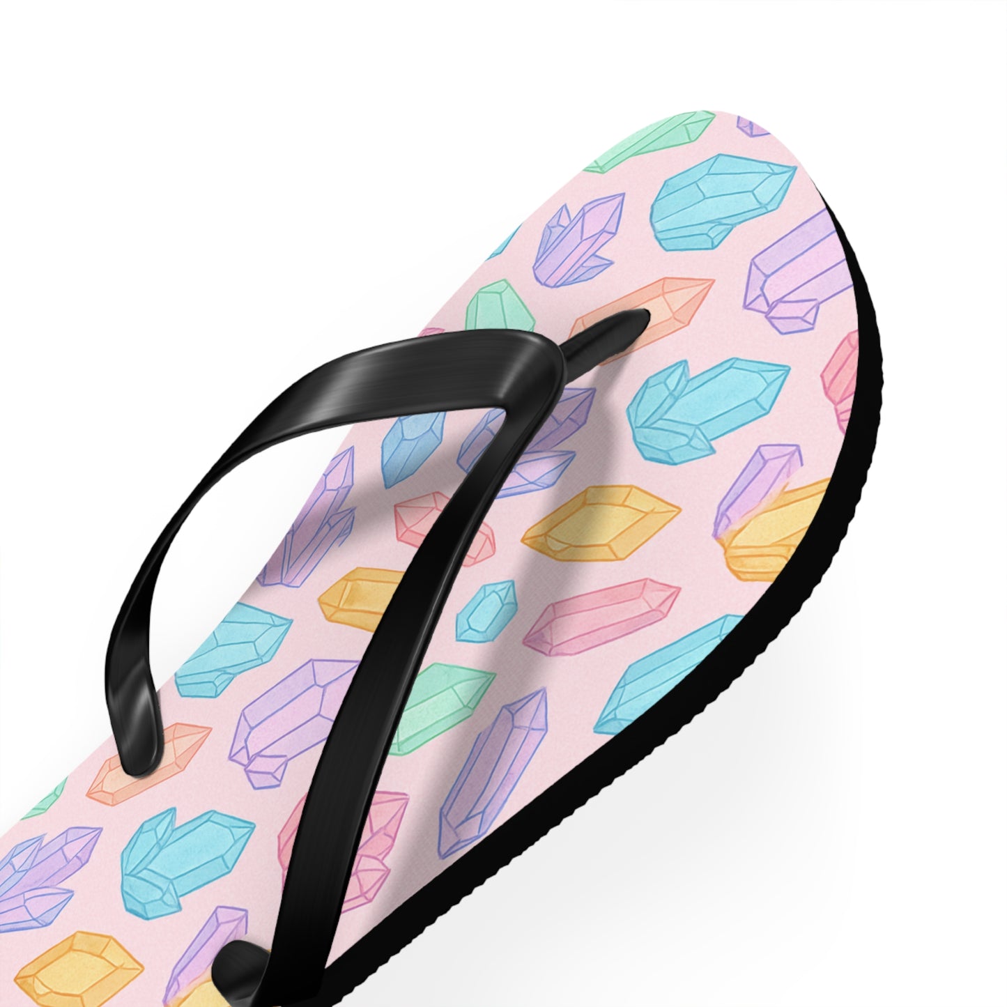 Colorful Crystal Flip Flops - Vibrant Summer Footwear for Beach Days & Casual Outings