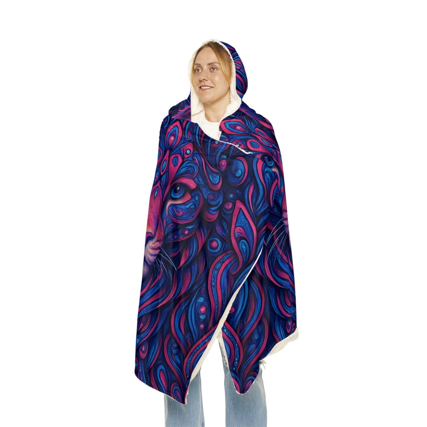Lion Hooded Snuggle Blanket