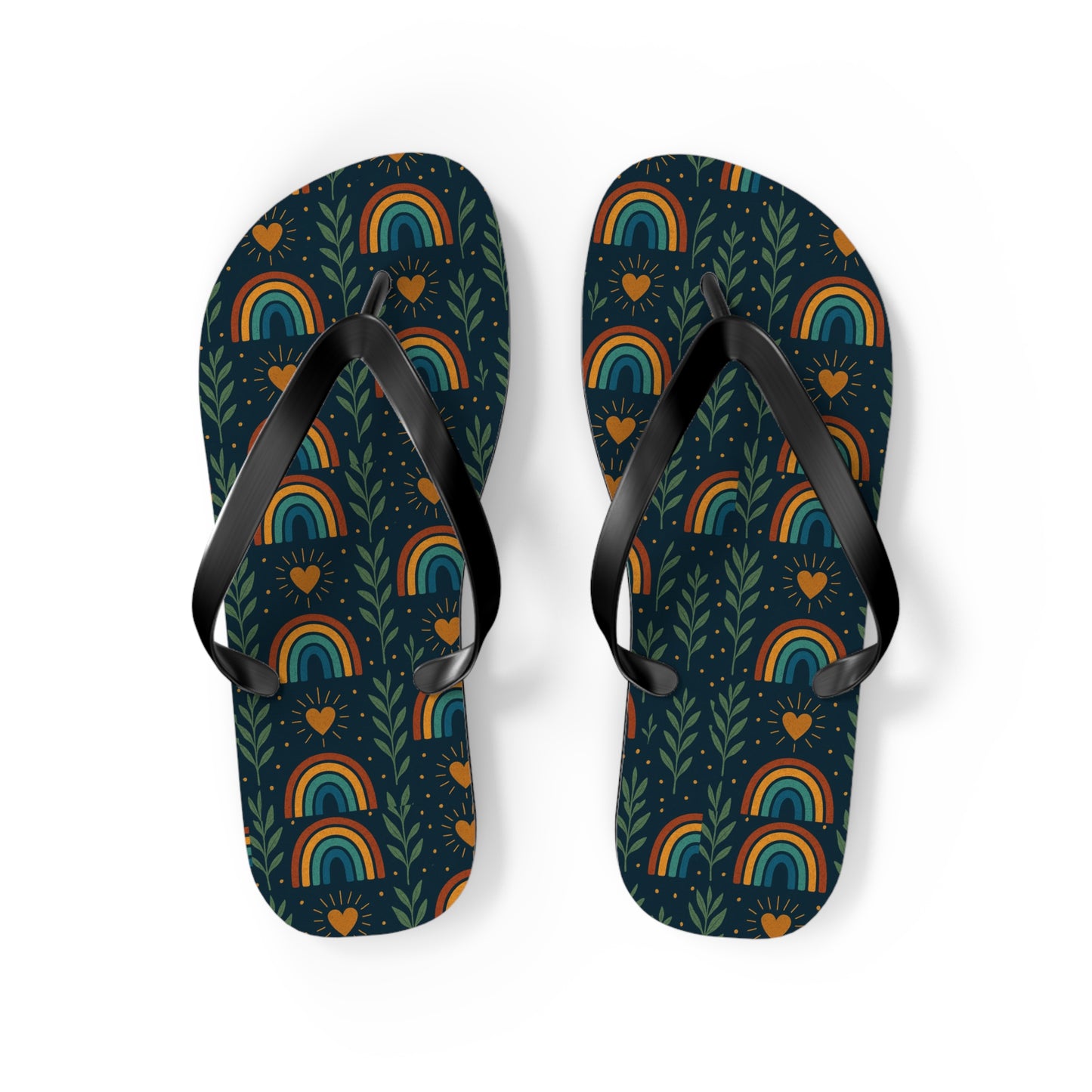 Walk the Path of Positivity with Our Boho Rainbow Flip Flops 🌈✨