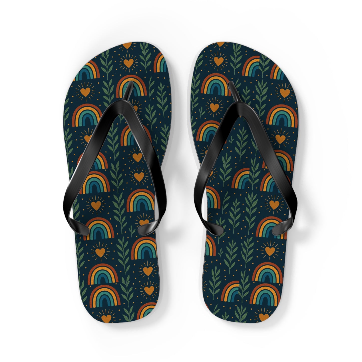 Walk the Path of Positivity with Our Boho Rainbow Flip Flops 🌈✨