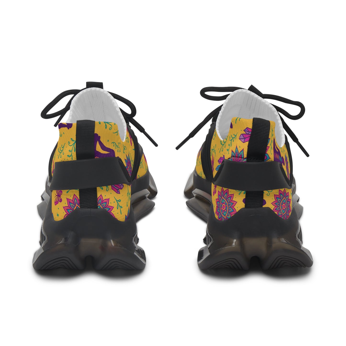Bohemian Floral Women's Mesh Sneakers - Lightweight & Colorful Comfort