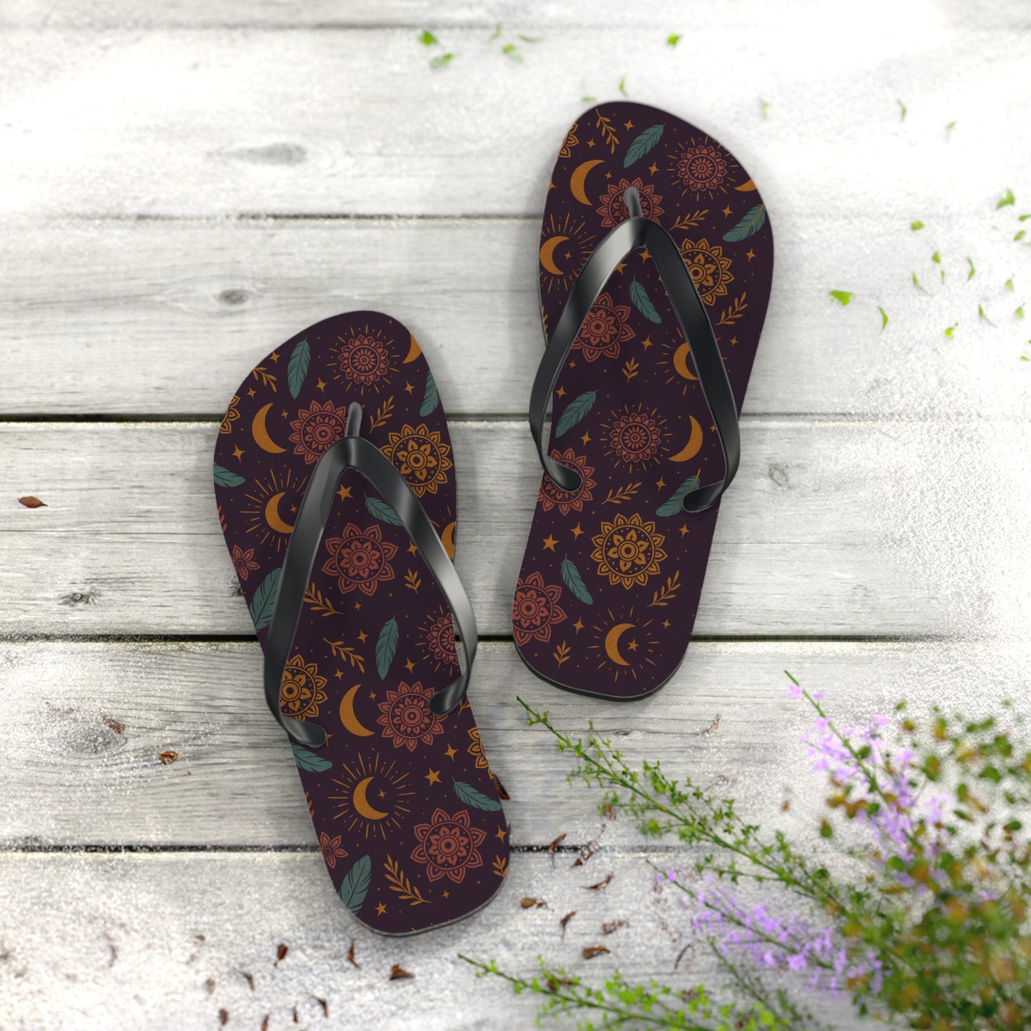 Bohemian Floral Flip Flops - Perfect Summer Footwear