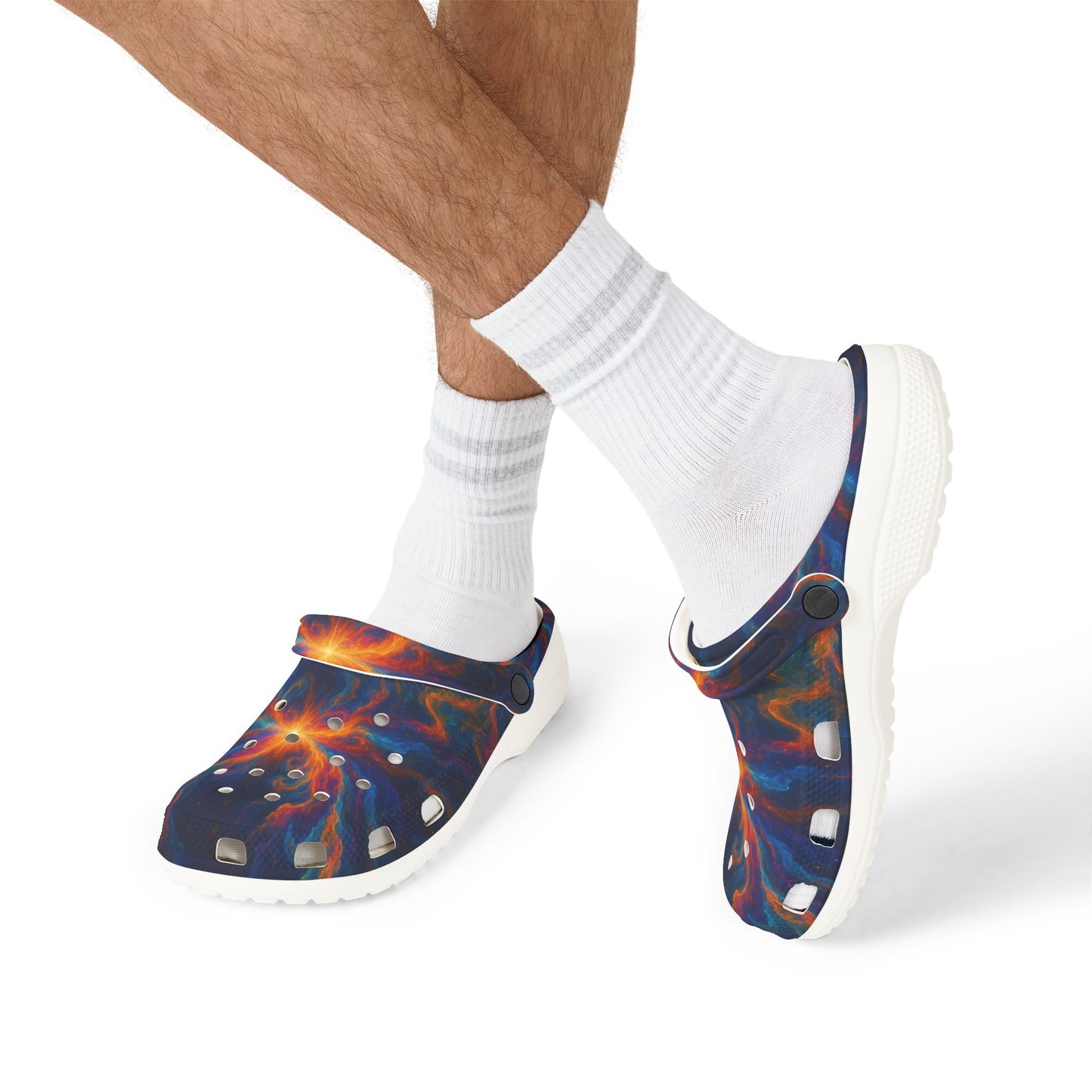 Galaxy-Inspired EVA Foam Rubber Shoes - Comfortable & Trendy Clogs