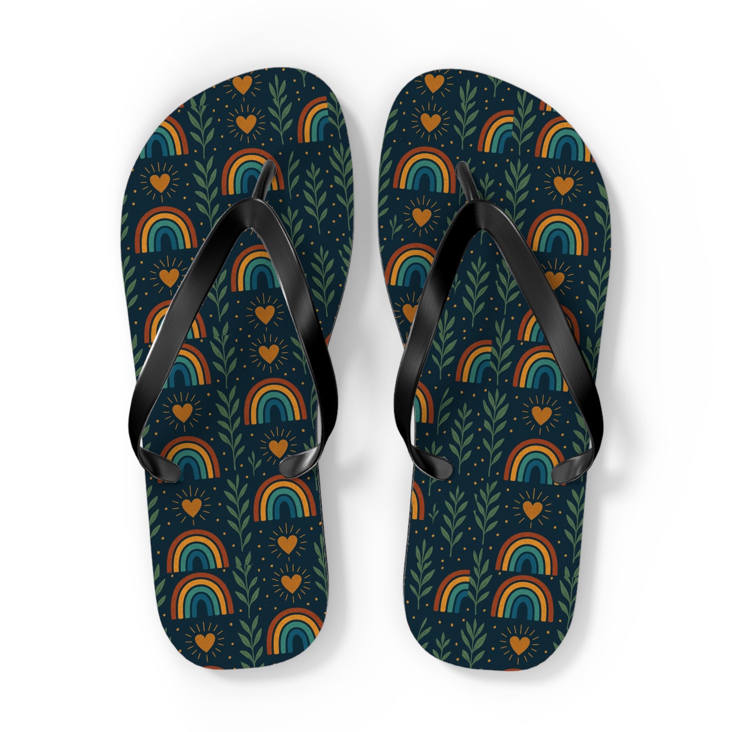 Walk the Path of Positivity with Our Boho Rainbow Flip Flops 🌈✨