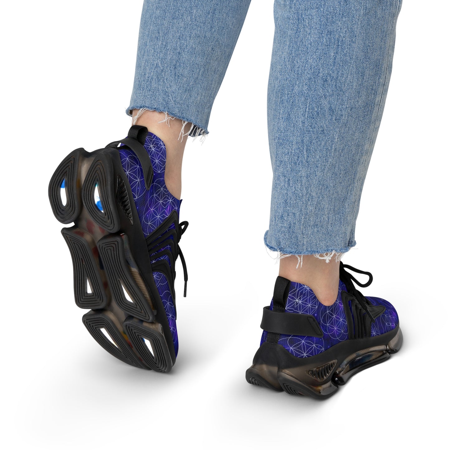 Cosmic Energy Women's Mesh Sneakers - Lightweight Astral Design