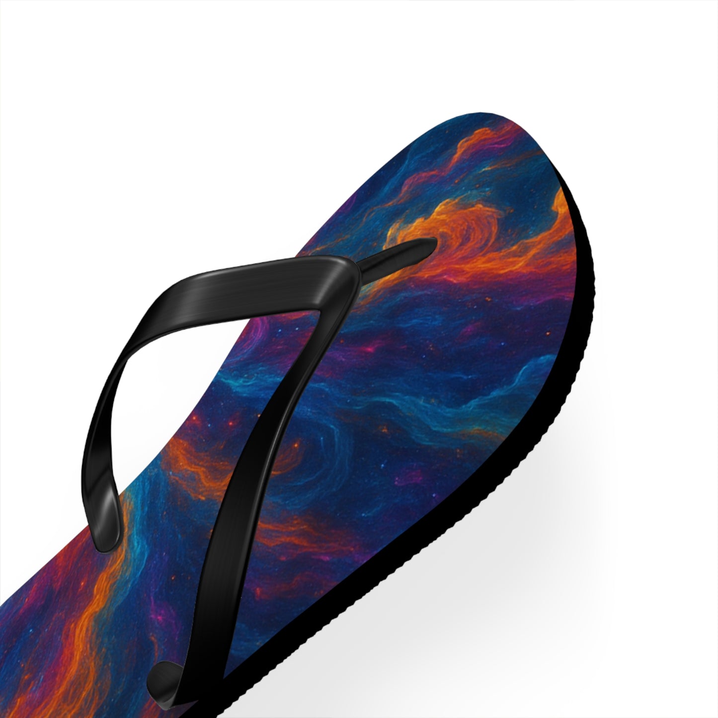 Cosmic Swirl Flip Flops - Colorful Summer Sandals for Beach Lovers