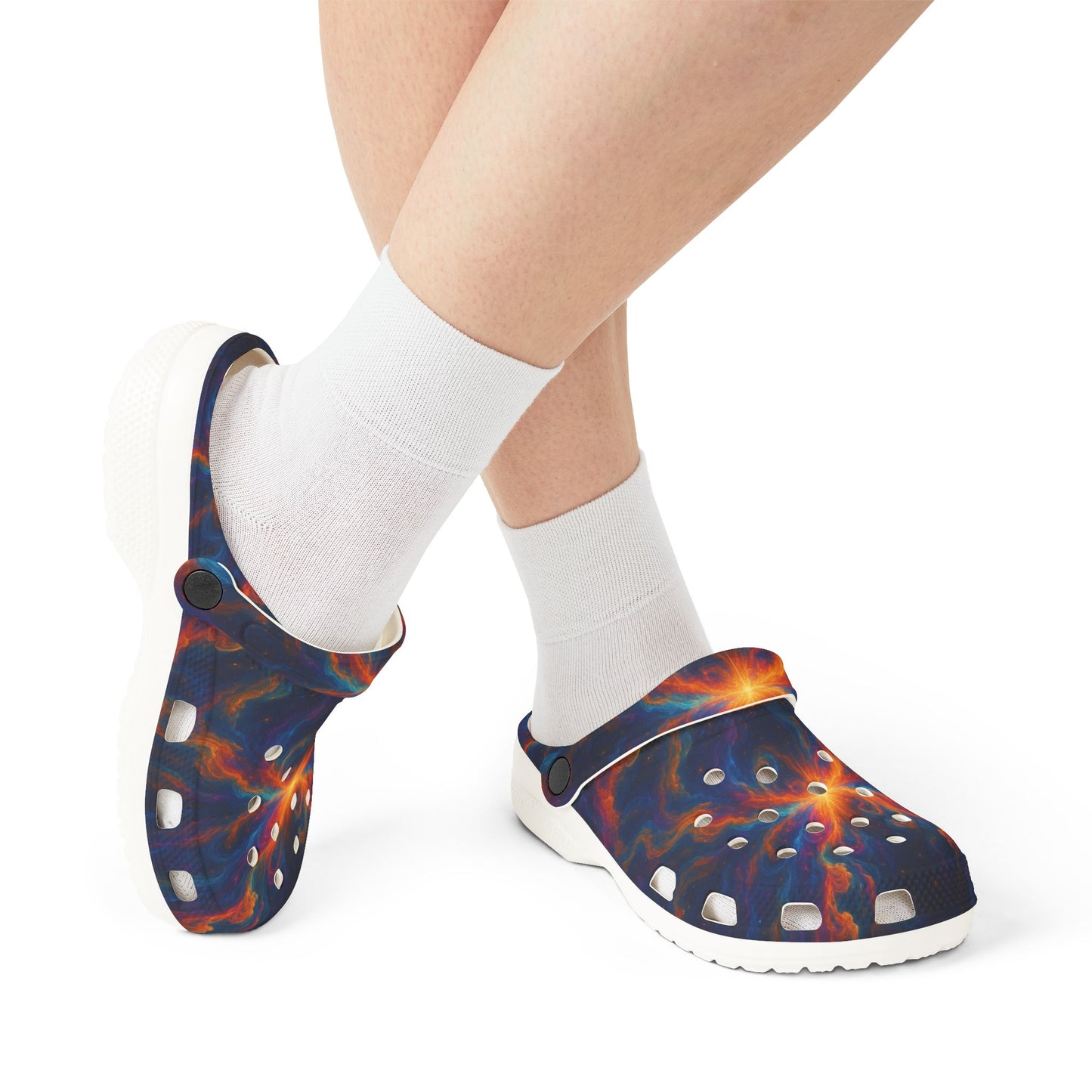 Galaxy-Inspired EVA Foam Rubber Shoes - Comfortable & Trendy Clogs