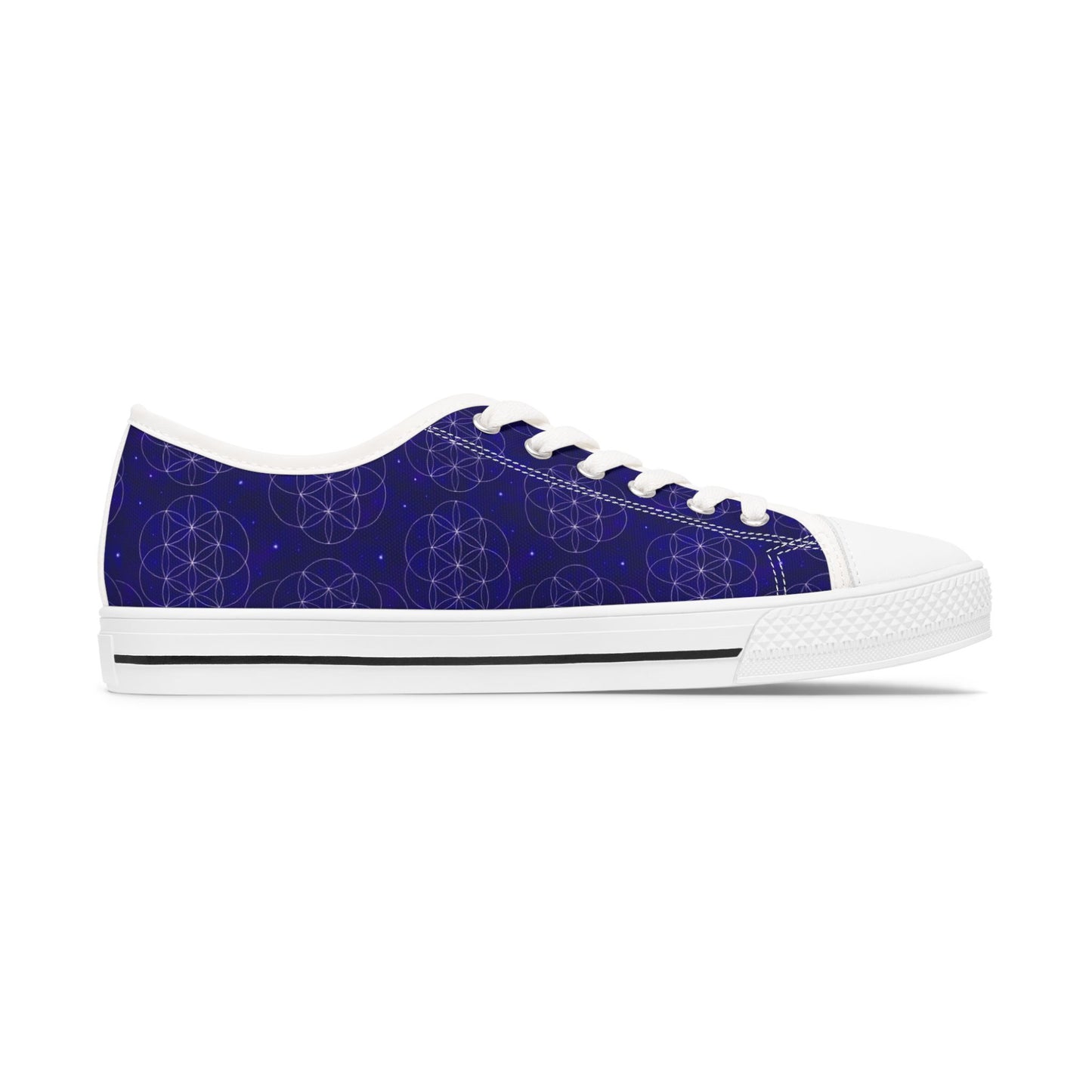Cosmic Pattern Women’s Low Top Sneakers – Stylish & Versatile Footwear