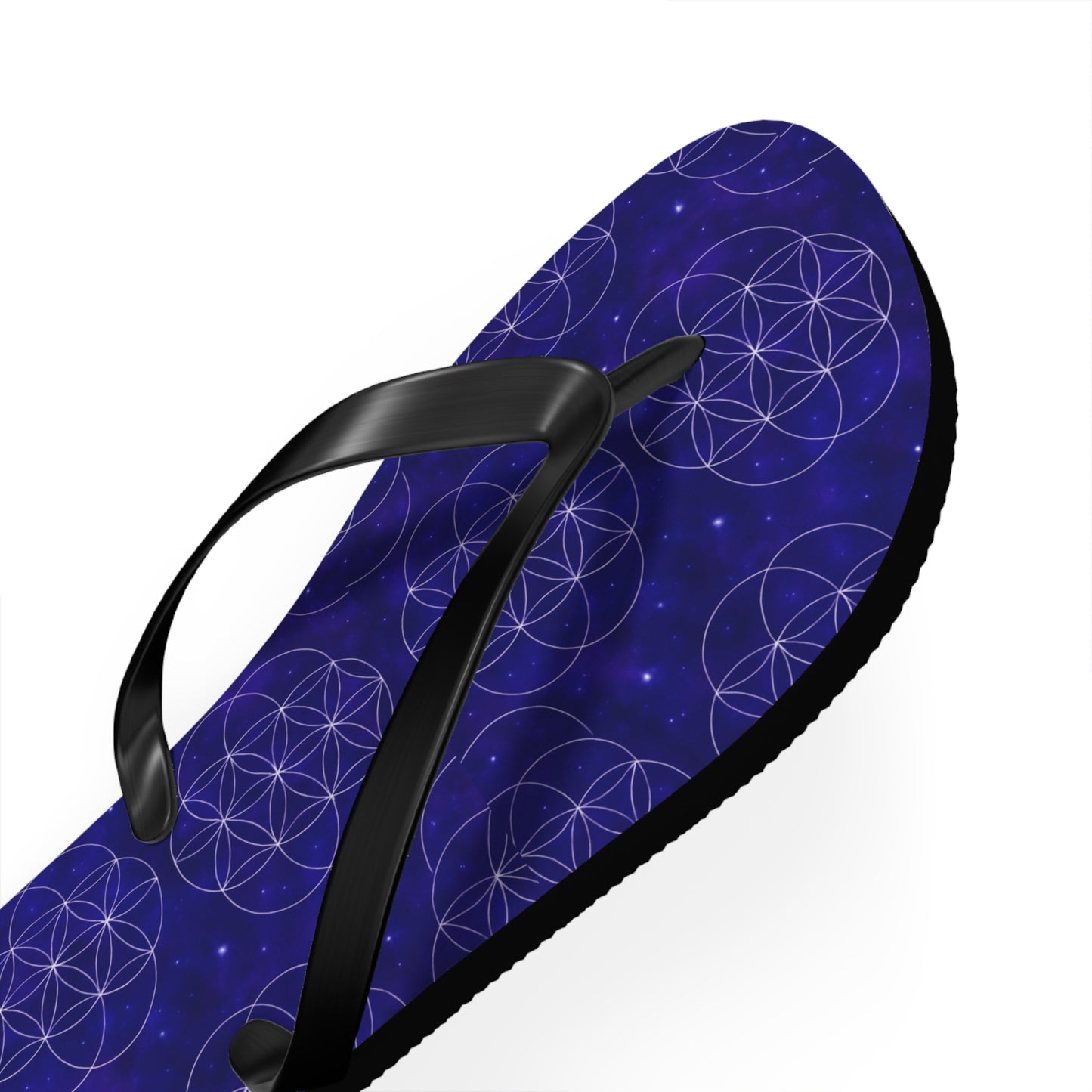 Cosmic Flower Flip Flops - Boho Chic Sandals for Beach, Summer Fun, Festival Vibes, Yoga Retreats, Gift for Her