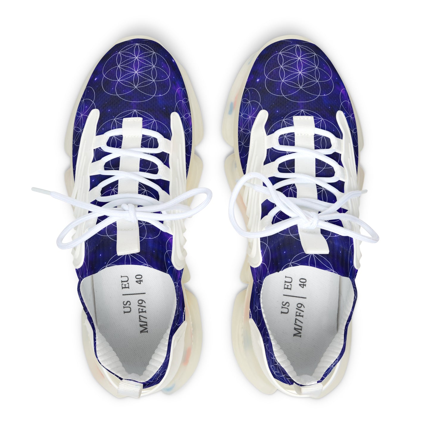 Cosmic Energy Women's Mesh Sneakers - Lightweight Astral Design