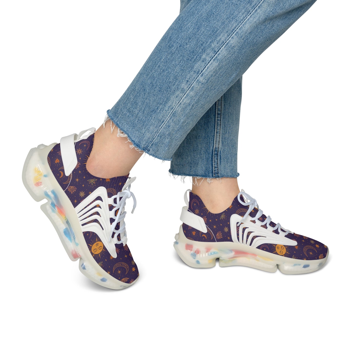 Cosmic Pattern Women's Sports Sneakers – Stylish and Comfortable Mesh Athletic Shoes