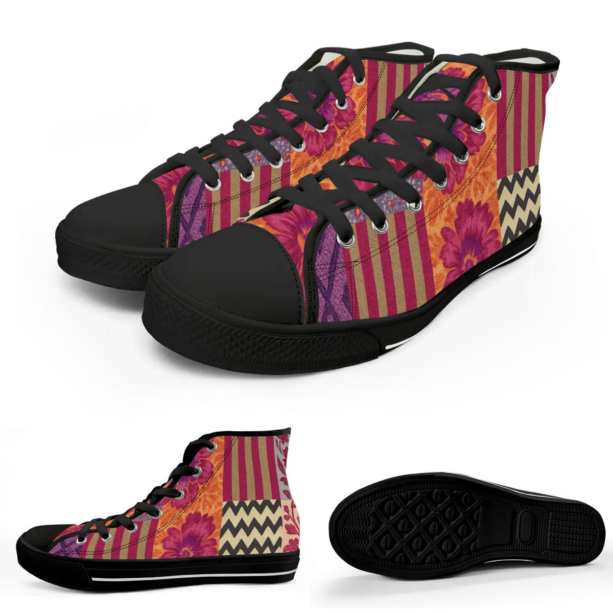Wildflower Spirit Women's High Top Canvas Shoes