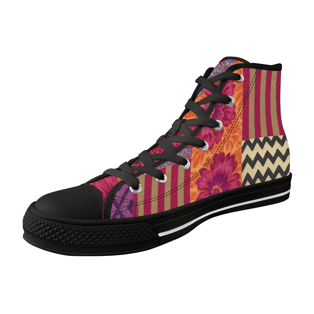Wildflower Spirit Women's High Top Canvas Shoes