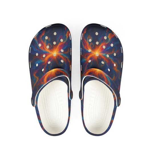 Galaxy-Inspired EVA Foam Rubber Shoes - Comfortable & Trendy Clogs