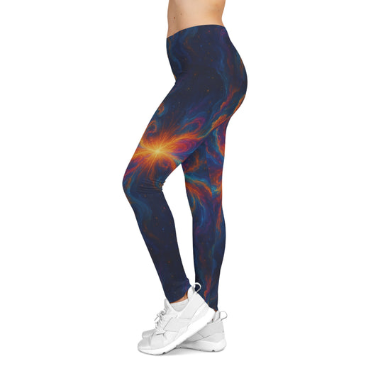 Cosmic Galaxy Women's Casual Leggings - Stylish & Comfortable Activewear