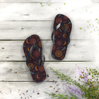 Bohemian Floral Flip Flops - Perfect Summer Footwear